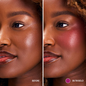 Sacheu Cheek STAY-N Liquid Blush I'm Bold in beauty setup