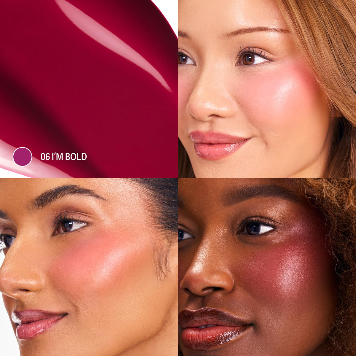 Sacheu Cheek STAY-N Liquid Blush I'm Bold sponge applicator