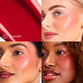 Sacheu Cheek STAY-N Liquid Blush I'm Flirty sponge applicator close-up
