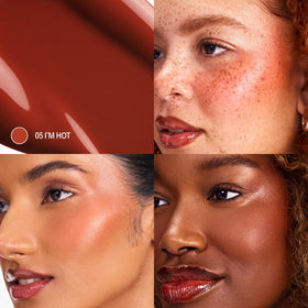 Sacheu Cheek STAY-N Liquid Blush I'm Hot sponge applicator