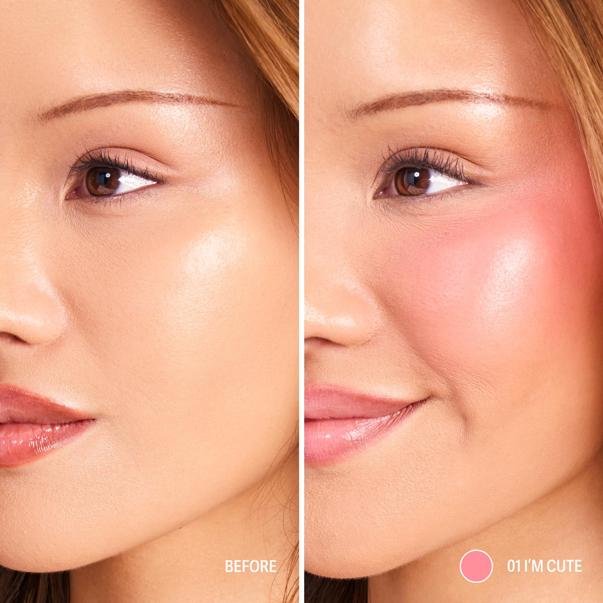 Sacheu Cheek STAY-N Liquid Blush showing texture on hand