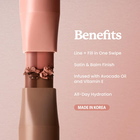 Sacheu DoubleDown Lip Definer Rush Hour on model's lips