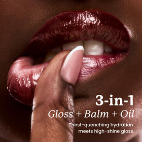 Sacheu Lip Elixir Hydrating Lip Gloss Chai Macaron applicator close-up