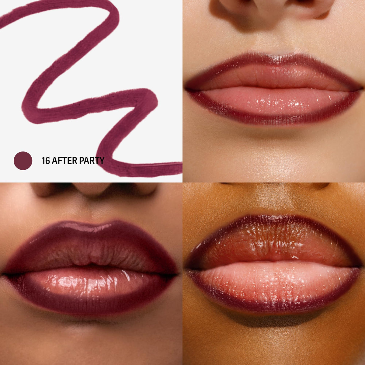 Sacheu Lip Liner STAY-N Peel Off Lip Stain swatch on skin