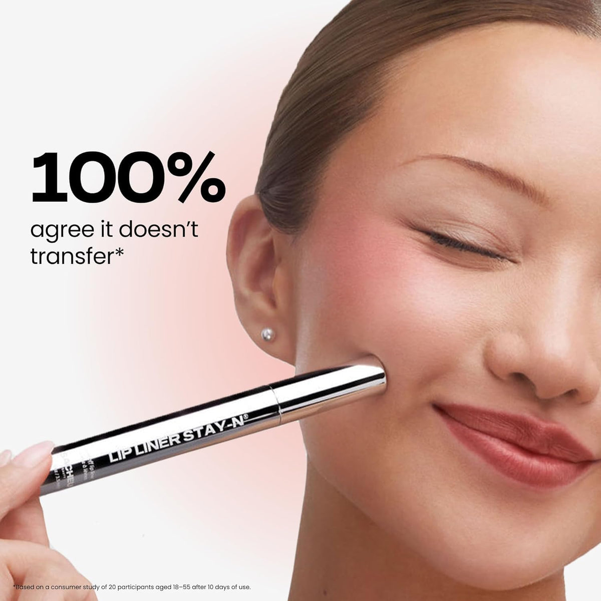 Sacheu STAY-N Lip Stain on clean lips
