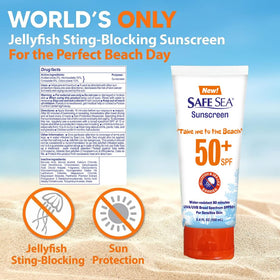 SAFE SEA Anti-Jellyfish Sting Lotion SPF 50 back view