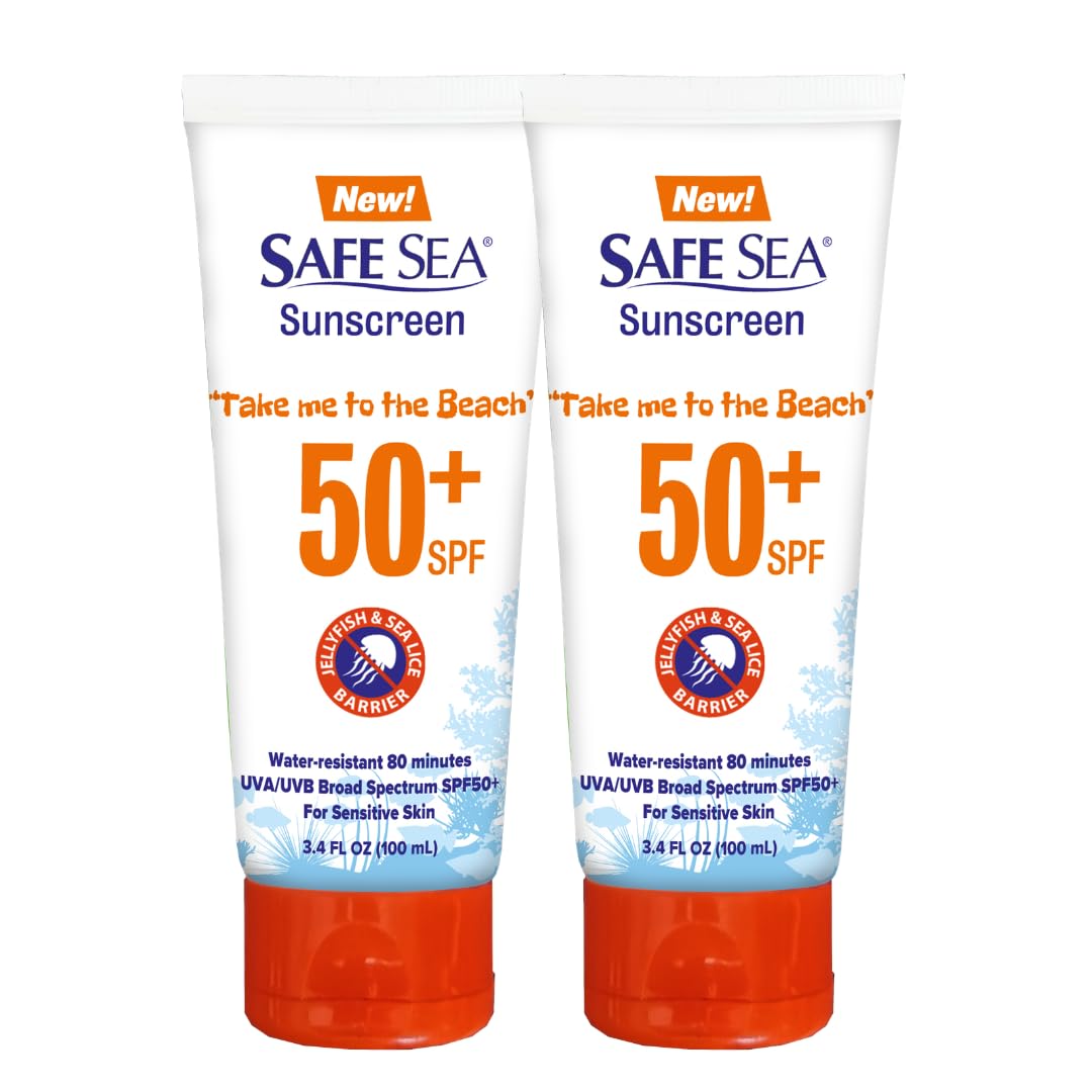 SAFE SEA Anti-Jellyfish Sting Lotion SPF 50 tube front view