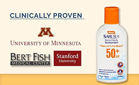 SAFE SEA Jellyfish Sting-Blocking Sunscreen SPF 50+ applied on skin