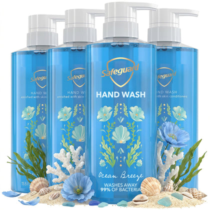 Safeguard Liquid Hand Soap Ocean Breeze 15.5 oz front view