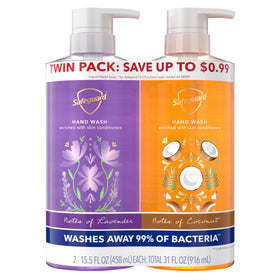 Safeguard Liquid Hand Soap Twin Pack Coconut & Lavender 15.5 oz front view