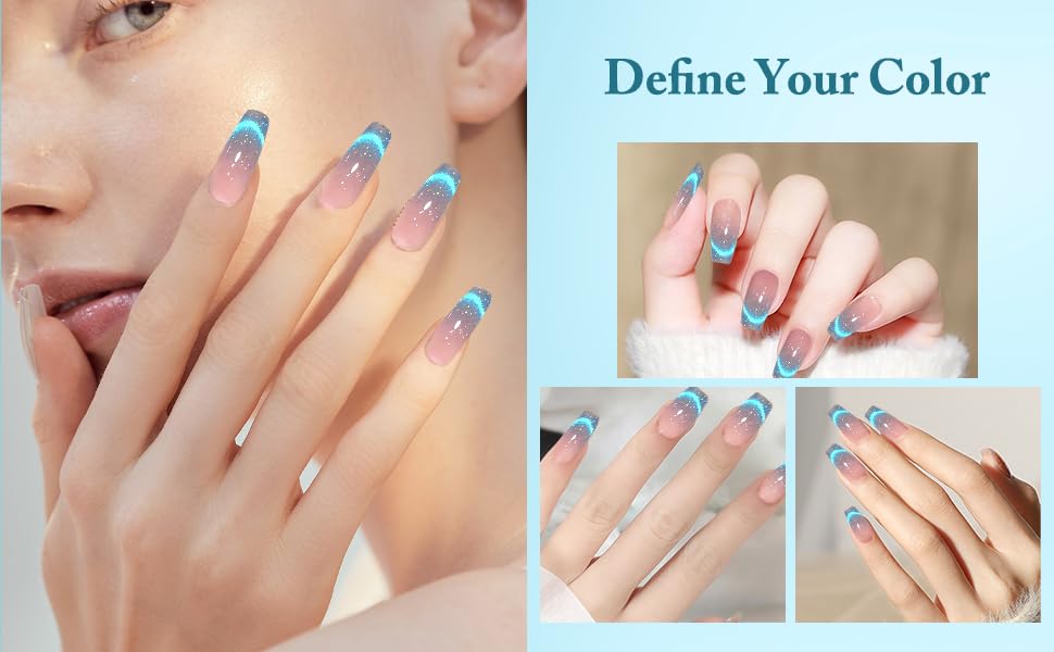 SAGEBIO Cat Eye Gel Nail Polish set with magnet stick