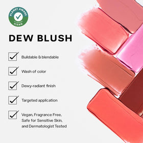 Saie Blush & Glow Gift Set displayed with makeup brushes