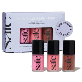 Saie Dew Blush Trio Gift Set with three mini Glowy Super Gel shades