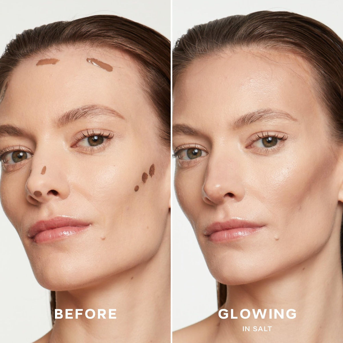 Saie Dew Bronze Liquid Bronzer Stick applicator close-up