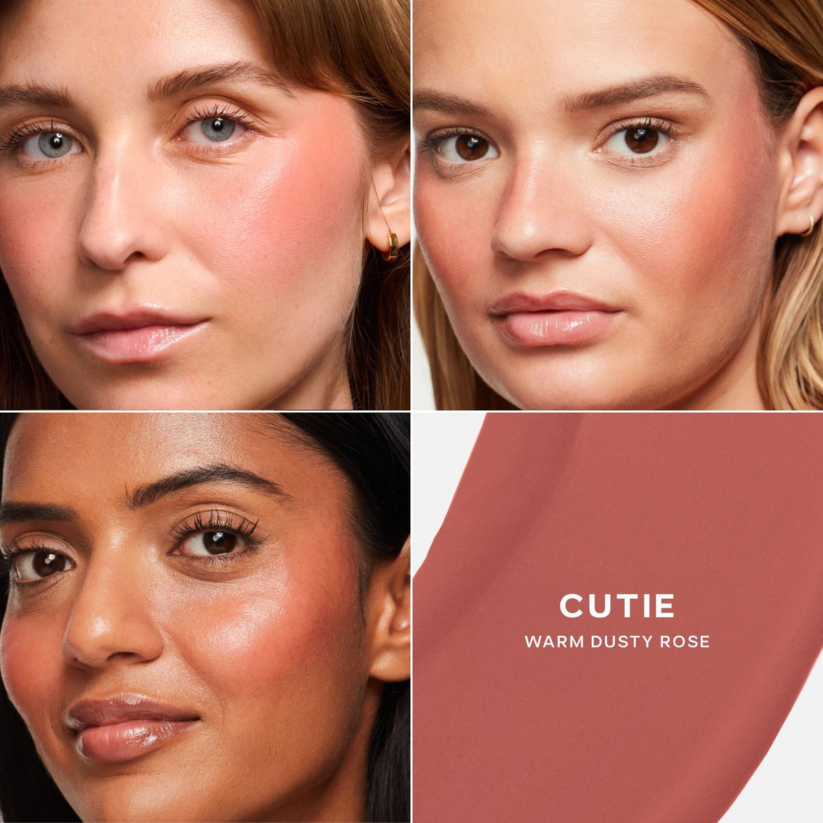 Saie Dew Liquid Blush Cutie 0.40 oz in natural light