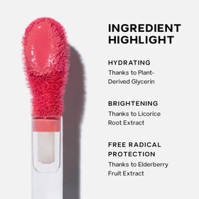 Saie Dew Liquid Blush Flirty on a vanity table