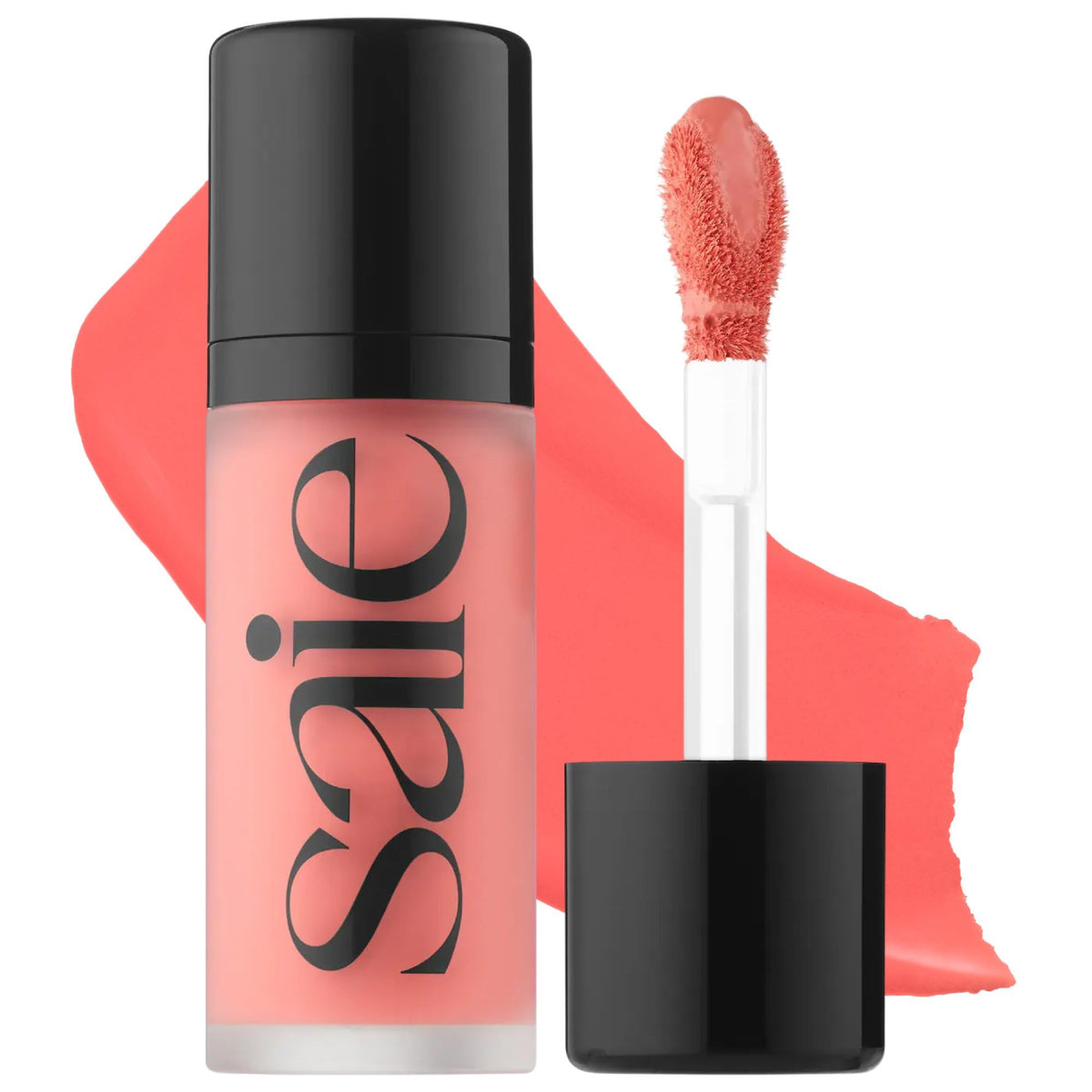 Saie Dew Liquid Blush for Cheeks in Poppy front view