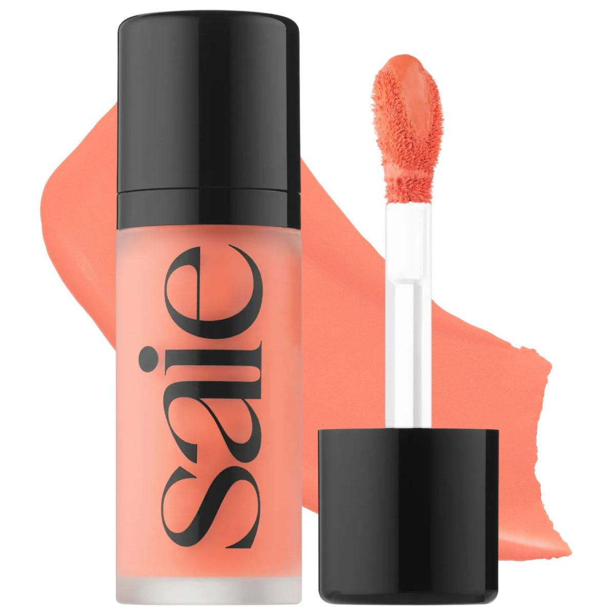 Saie Dew Liquid Blush Hottie front view with doe-foot applicator