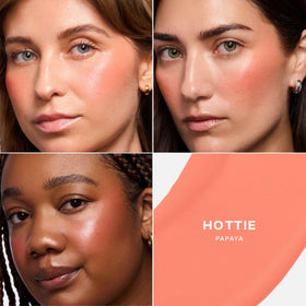 Saie Dew Liquid Blush Hottie in various shades