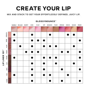 Saie Glossybounce Hydrating Lip Gloss Oil Hybrid in Bubble lifestyle shot