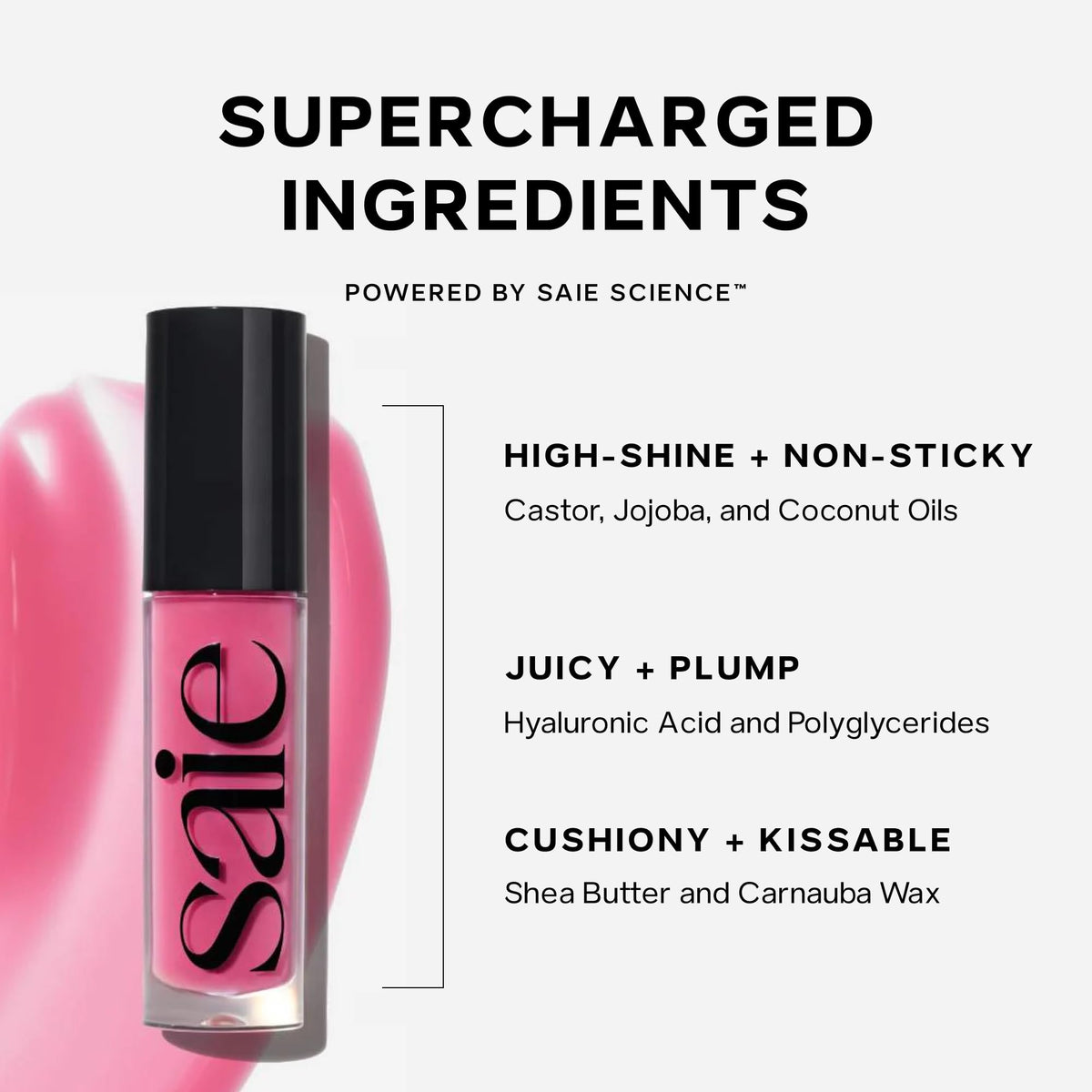 Saie Glossybounce Lip Gloss Oil Bounce shade