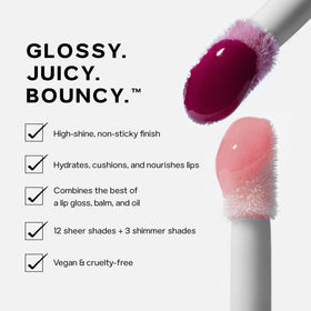 Saie Glossybounce Lip Gloss Oil Disco shade