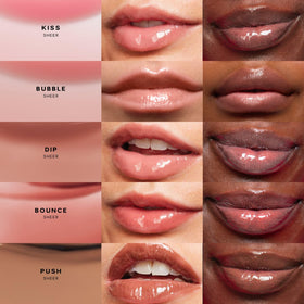 Saie Glossybounce Lip Gloss packaging with product details