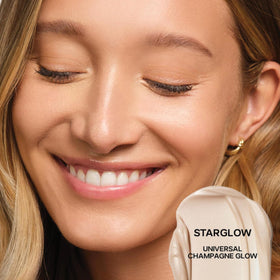 Saie Glowy Super Gel Duo application on skin