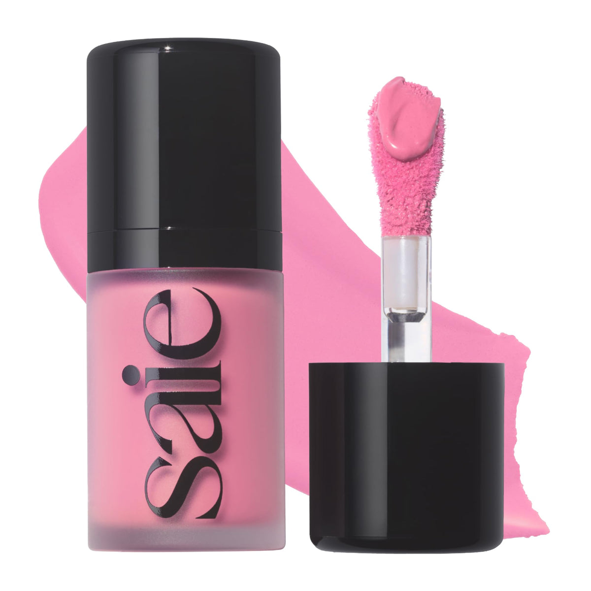 Saie Mini Dew Liquid Blush in Baby, front view