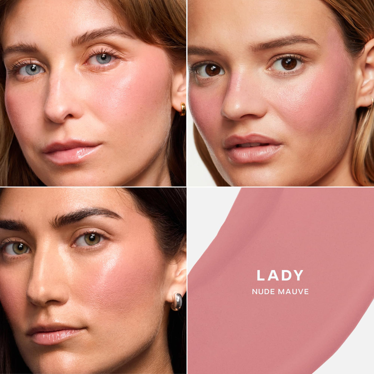 Saie Mini Dew Liquid Blush packaging with product details
