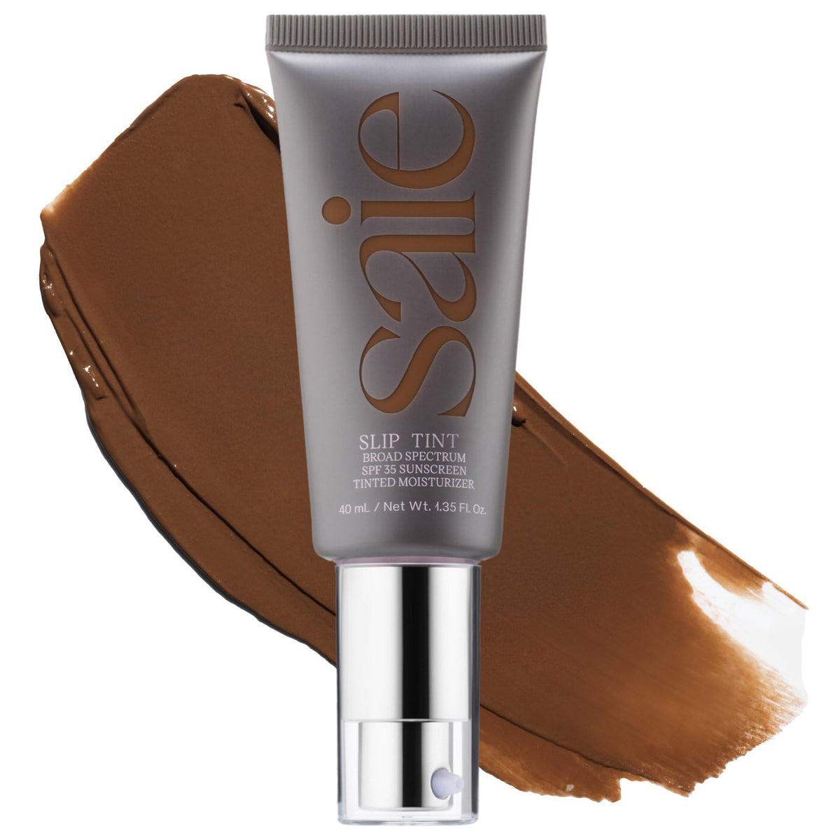Saie Slip Tint Tinted Sunscreen SPF 35, Nine + Half front view