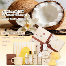 Saint Roy Coconut Vanilla Bath Bombs in bag