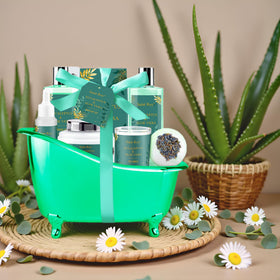 Saint Roy Spa Gift Basket beautifully arranged for gifting