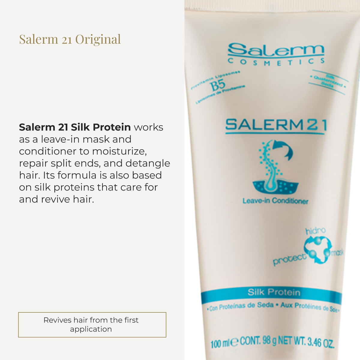SALERM Instant Hair Conditioner 21 Silk Protein 100 ml back view