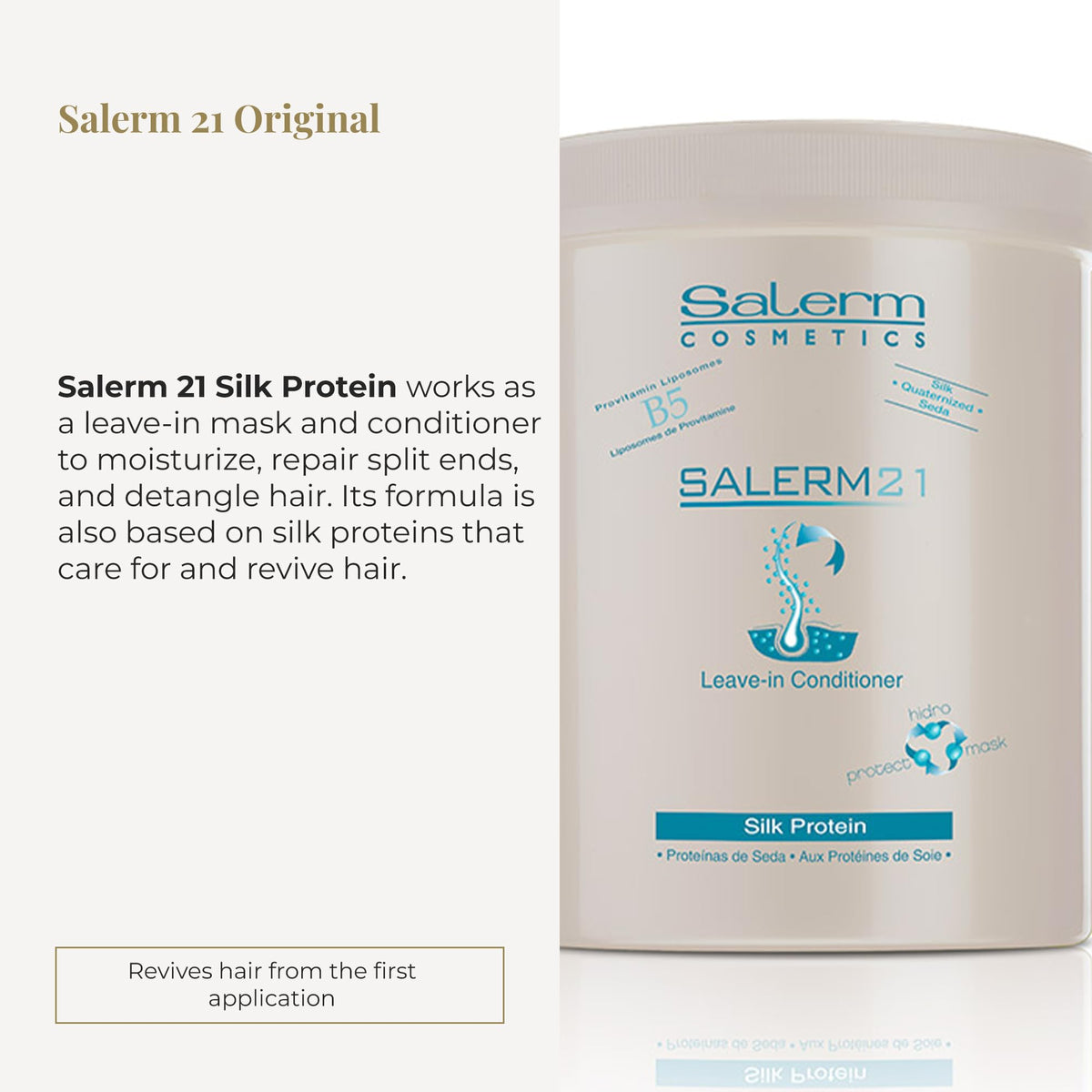 SALERM Instant Hair Conditioner 21 Silk Protein 1000 ml back view