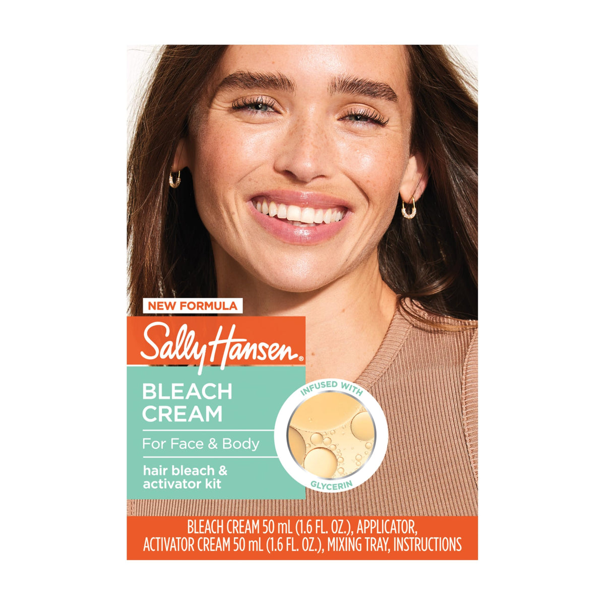 Sally Hansen Bleach Cream for Facial & Body Hair front view