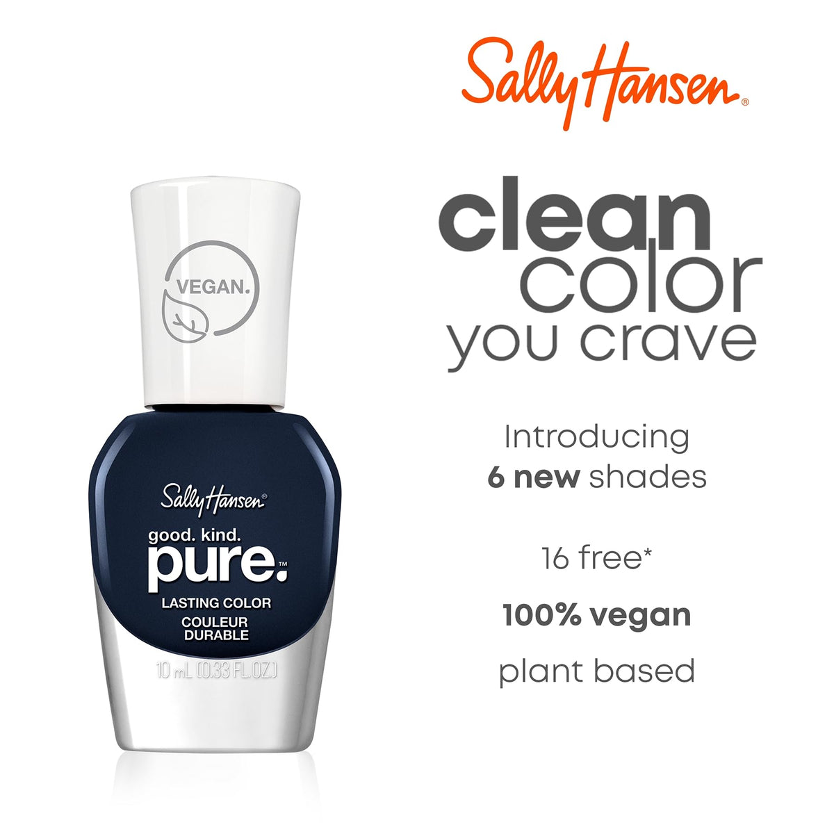 Sally Hansen Good. Kind. Pure. Nail Polish 305 Natural Red on nails