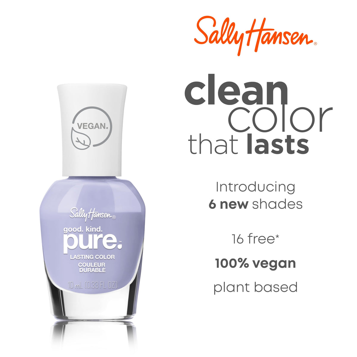 Sally Hansen Good. Kind. Pure. Nail Polish 363 Iris-istible vibrant purple shade
