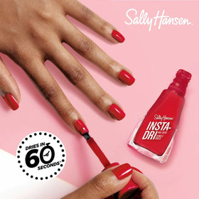 Sally Hansen Insta-Dri Nail Polish 117 Ruby Reflection applied on nails