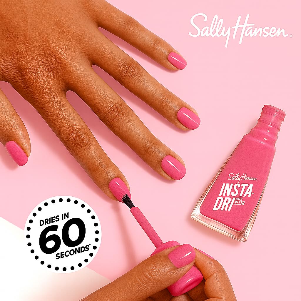 Sally Hansen Insta-Dri Nail Polish 288 Confetti Pop brush close-up