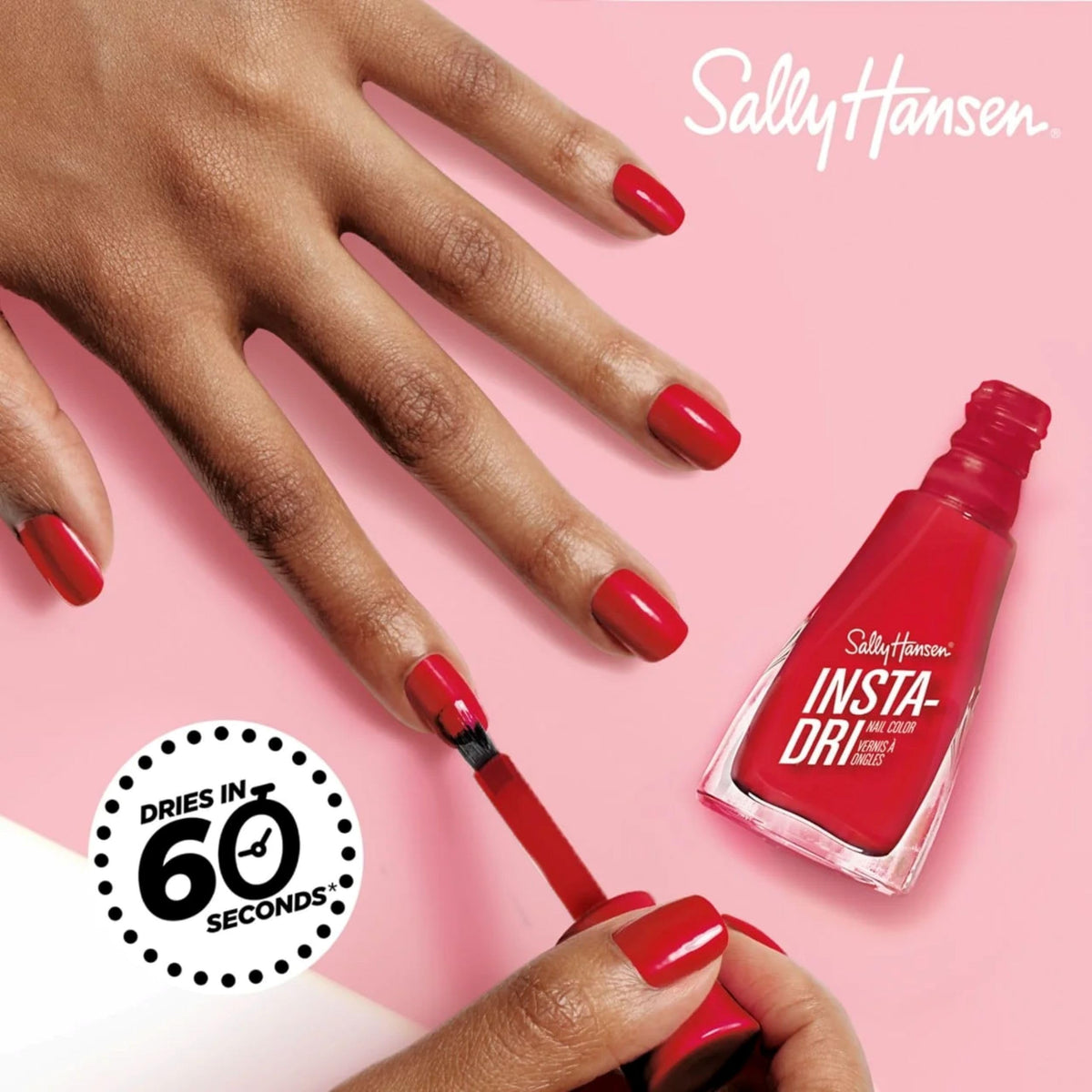 Sally Hansen Insta-Dri Nail Polish 782 Spring Forward applied on nails