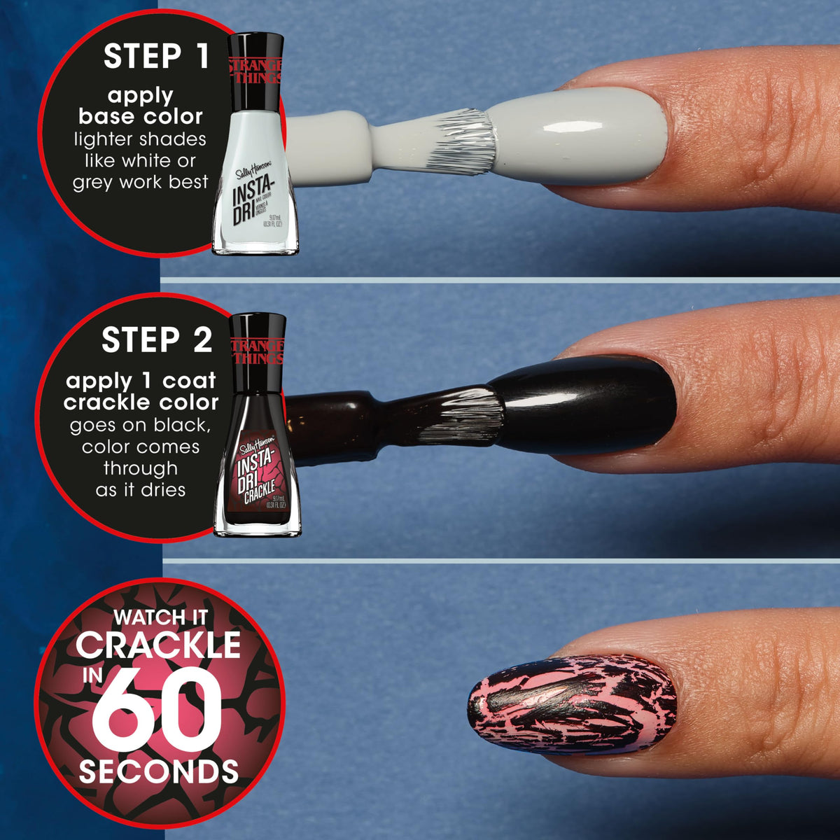 Sally Hansen Insta-Dri Nail Polish Squawk bottle with cap
