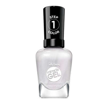Sally Hansen Miracle Gel 795 Boss Babe gray-pearl nail polish front view