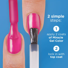 Sally Hansen Miracle Gel 795 Boss Babe nail polish applied on fingernails