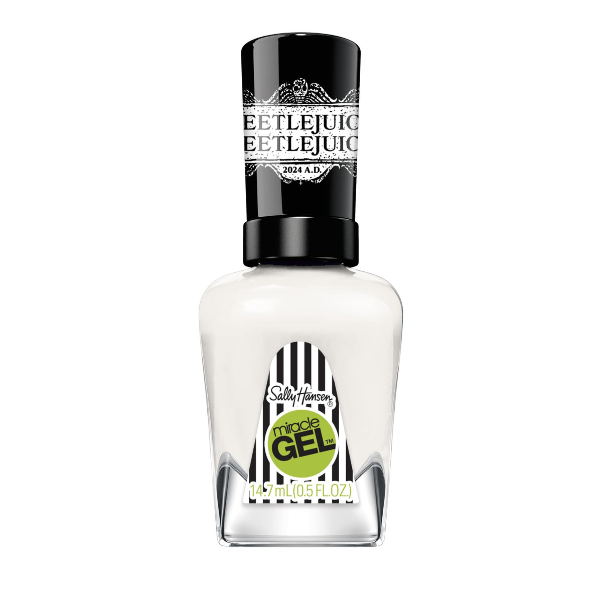 Sally Hansen Miracle Gel 928 Tombstone white nail polish front view