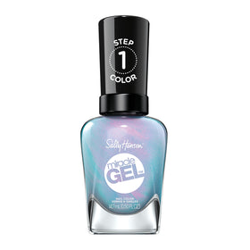 Sally Hansen Miracle Gel Lets Get Digtl blue nail polish front view