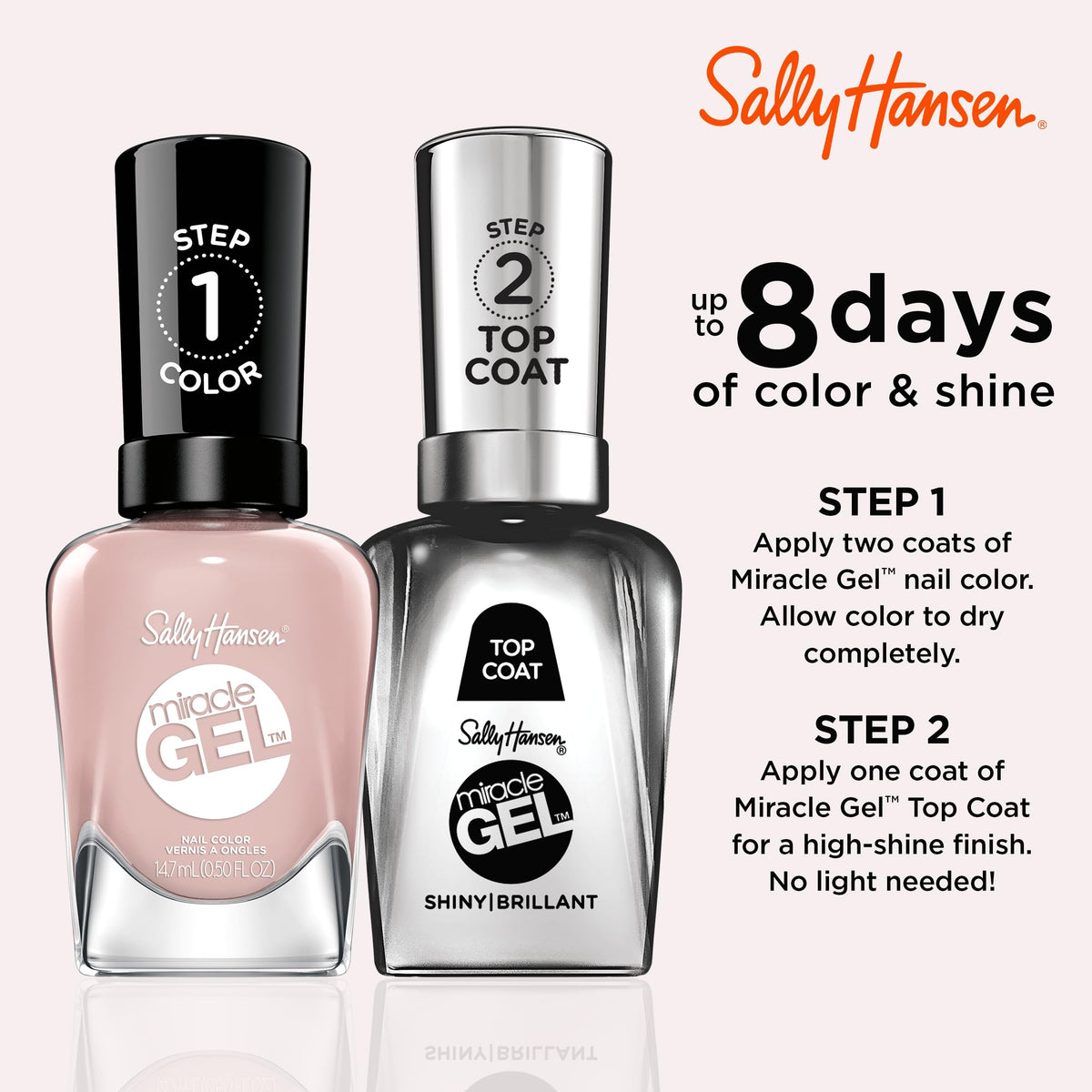 Sally Hansen Miracle Gel Nail Polish 237 Sweet-er Weather bottle close-up