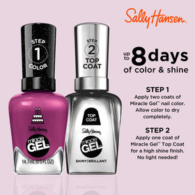 Sally Hansen Miracle Gel Nail Polish 533 Brewberry bottle with cap