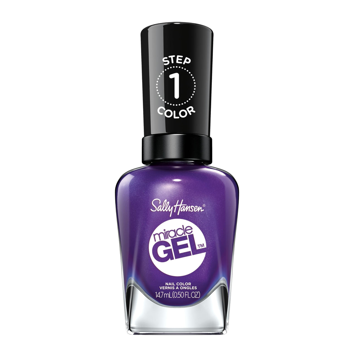 Sally Hansen Miracle Gel Nail Polish 579 Purplexed vivid purple front view