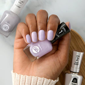 Sally Hansen Miracle Gel Nail Polish 607 Knowledge is Flower with top coat